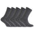 Front - FLOSO Childrens/Kids Plain School Socks (Pack Of 5)