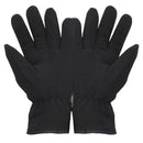 Black - Back - FLOSO Mens Thinsulate Winter Thermal Fleece Gloves (3M 40g)