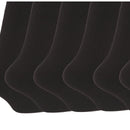 Black - Back - FLOSO Mens Premium Quality Multipack 1.9 Tog Thermal Socks (Pack Of 6)